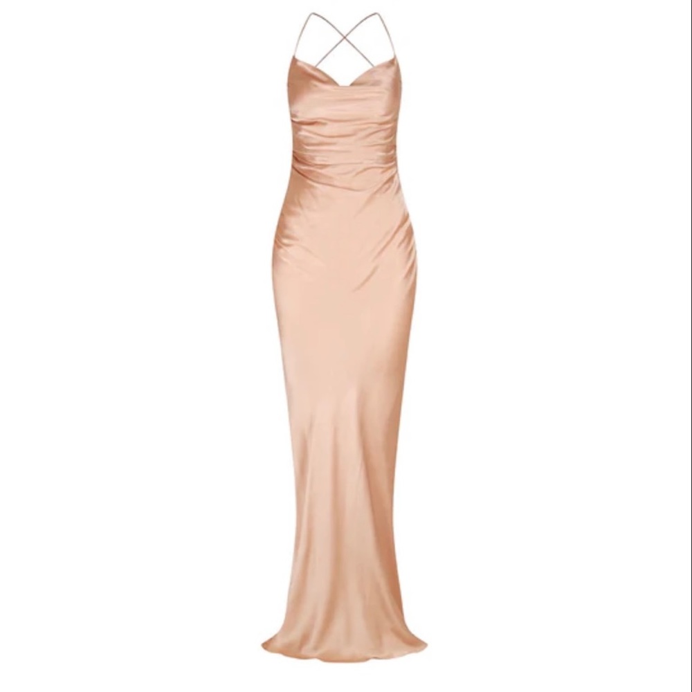 Shona Joy La Lune lace back maxi dress